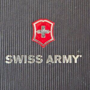 Original Swiss Army Gift Set Dual Time Travel Alarm and Classic Swiss Army Knife